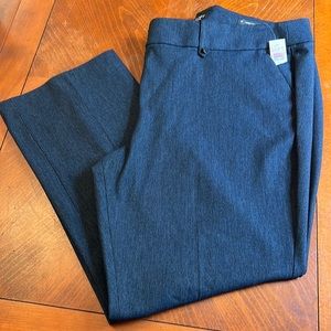 Navy pattered pants. Loft. “Marisa Trouser”. Size 22.